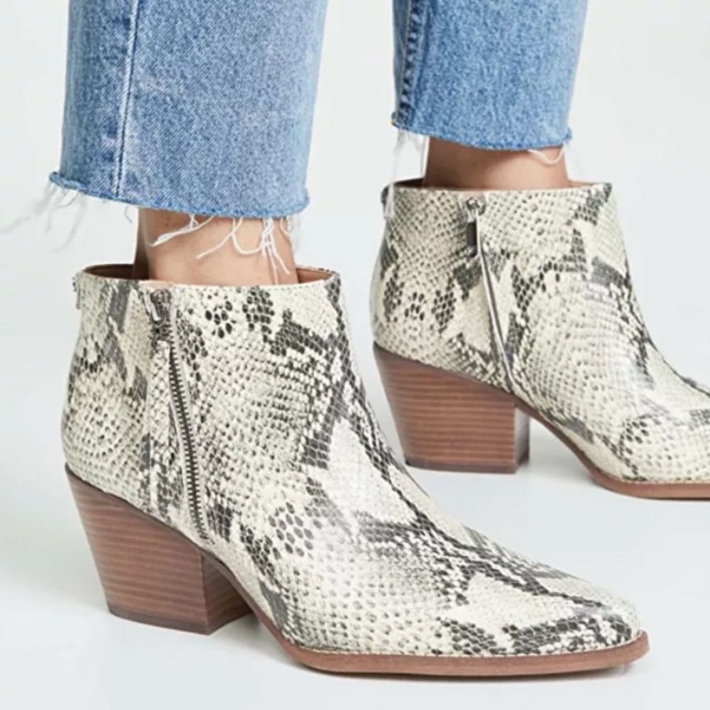 NEW! Sam Edelman Walden Snake Print Ankle Booties